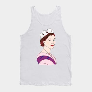 Queen Elizabeth II Original Illustration Tank Top